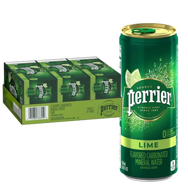 Perrier Sparkling Natural Mineral Water 33cl Glass Bottle ..