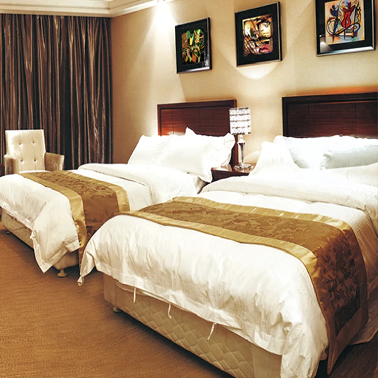 Custom Design King Queen Size Bed Frame 5 star hotel bedroom sets