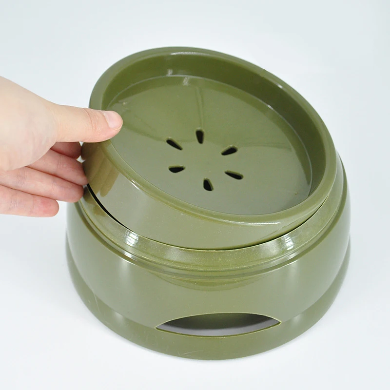 Private Label 2021 New Arrival Raised Eco Plastic Travel Pet Elevated Feeding Bowls