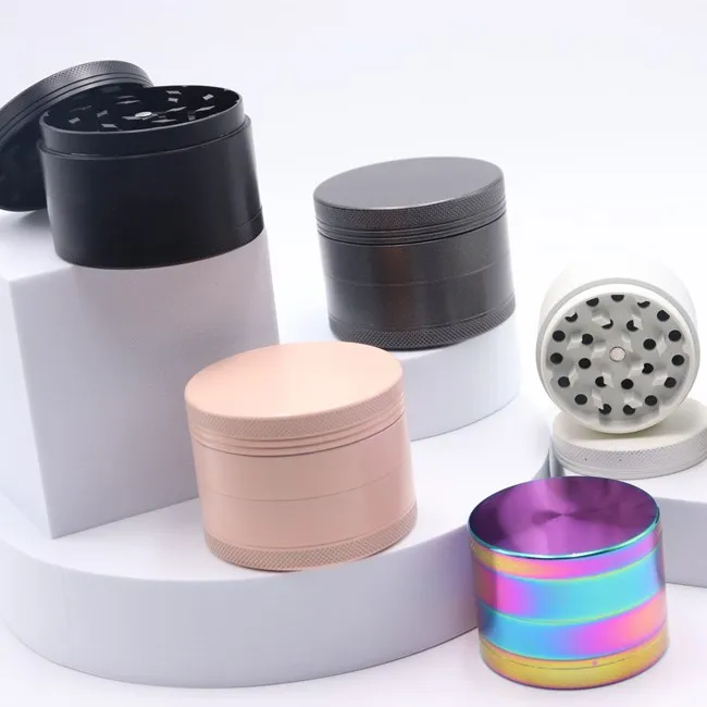  Измельчитель трав aluninium 63 мм машина для резки сигарет аксессуары курения не прилипает бесплатный образец логотипа OEM