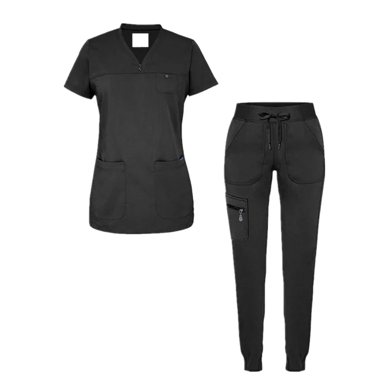 
 OEM скраб набор для женщин сердечко V-образный вырез скраб Топ Йога джоггеры скраб форма наборы для бега  