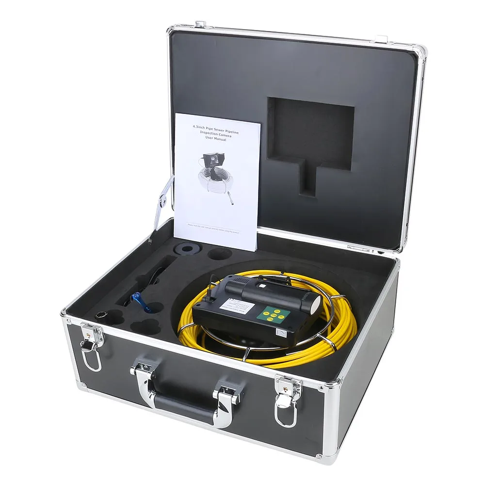 5 inch 22mm 20M-50M Handheld Industrial Pipe Sewer Inspection Video Camera Auto Balance 512Hz Pipe Locator Endoscope Camera