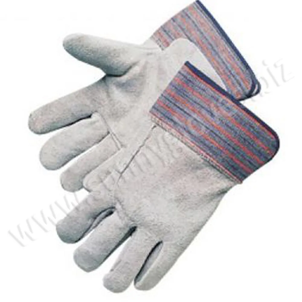 Хорошее качество защитная ручка термостойкая из коровьей спилковой кожи защитные рабочие перчатки низкая цена тяжелые