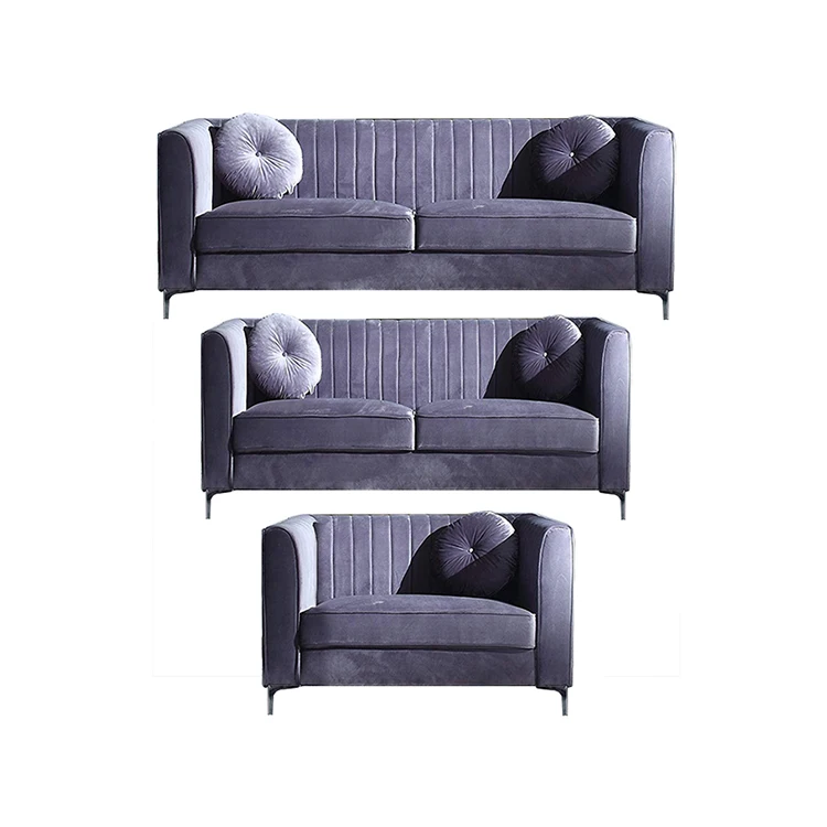 velvet leather chesterfield sofa modern blue chesterfield sofa set 1+2+3 chesterfiels sofa