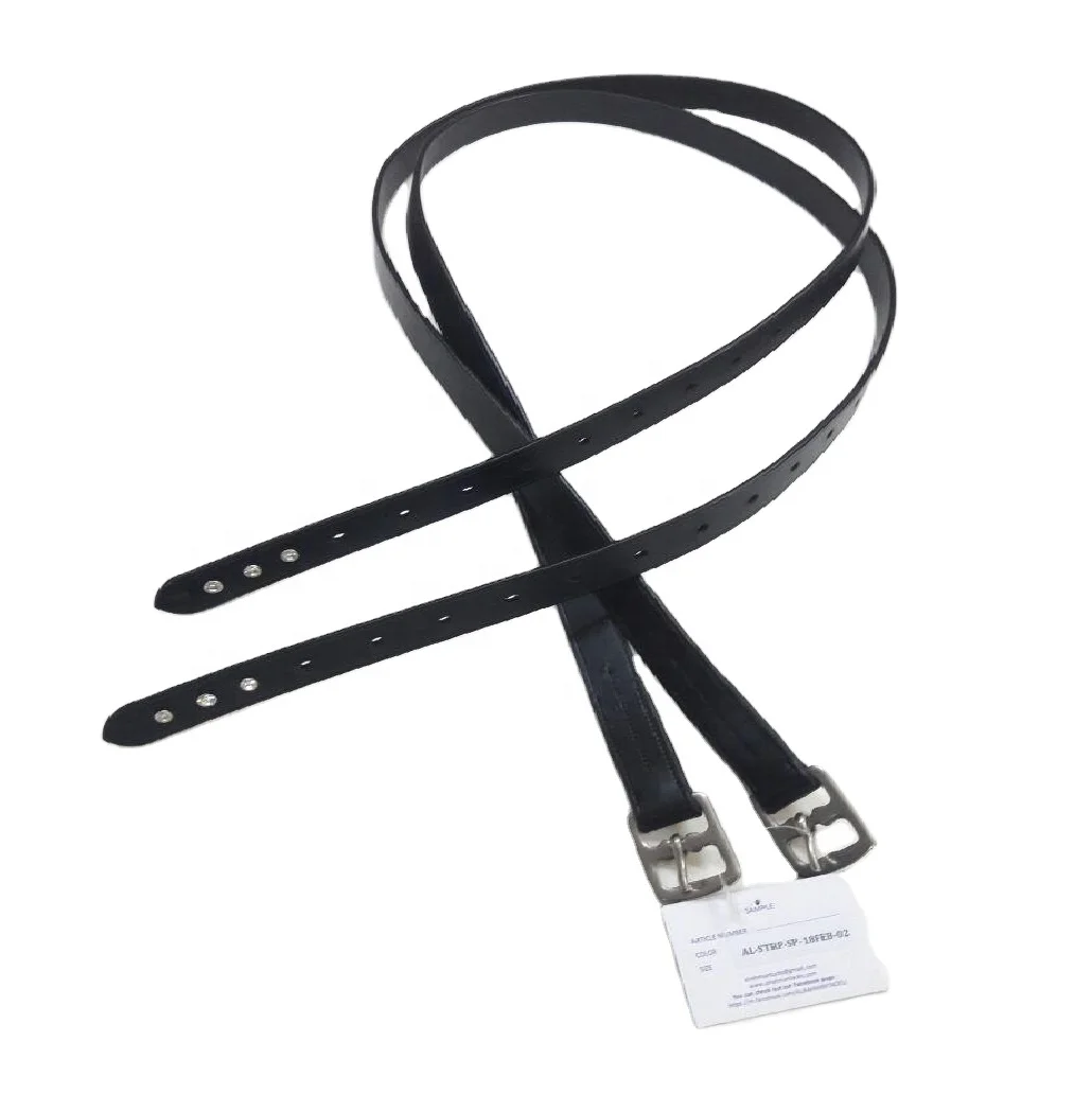 New Durable HighQuality Multifunctional Equestrian Horse Riding Stirrup Leather Custom Logo Comfortable Stainless Steel Material