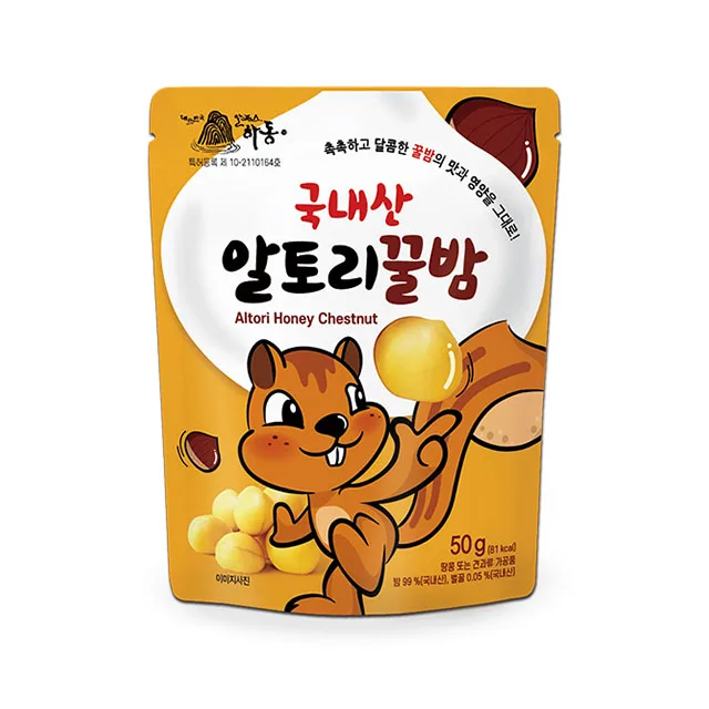 
DRIED FRUIT PRODUCTS MADE IN KOREA No Hard Dessert for Weak Tooth Honey Chestnuts Retort Pouched Food 