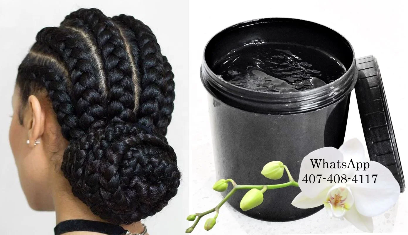 USA Salon bulk size Braid Loc gel Orchid moisturizing no flakes long lasting Argan oil & Vitamins for Curly Coarse Kinky 4C hair