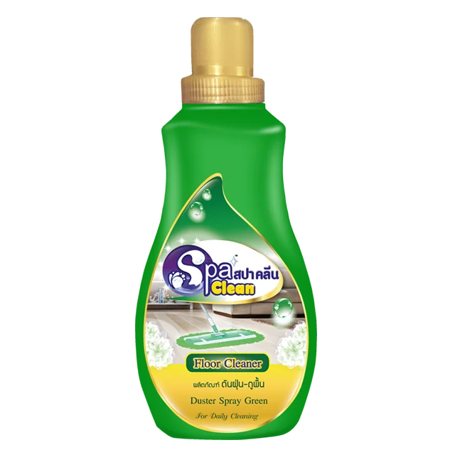 Spa Clean Floor Cleaner and Wax Duster Spray Green 1000ml. Dust Cover