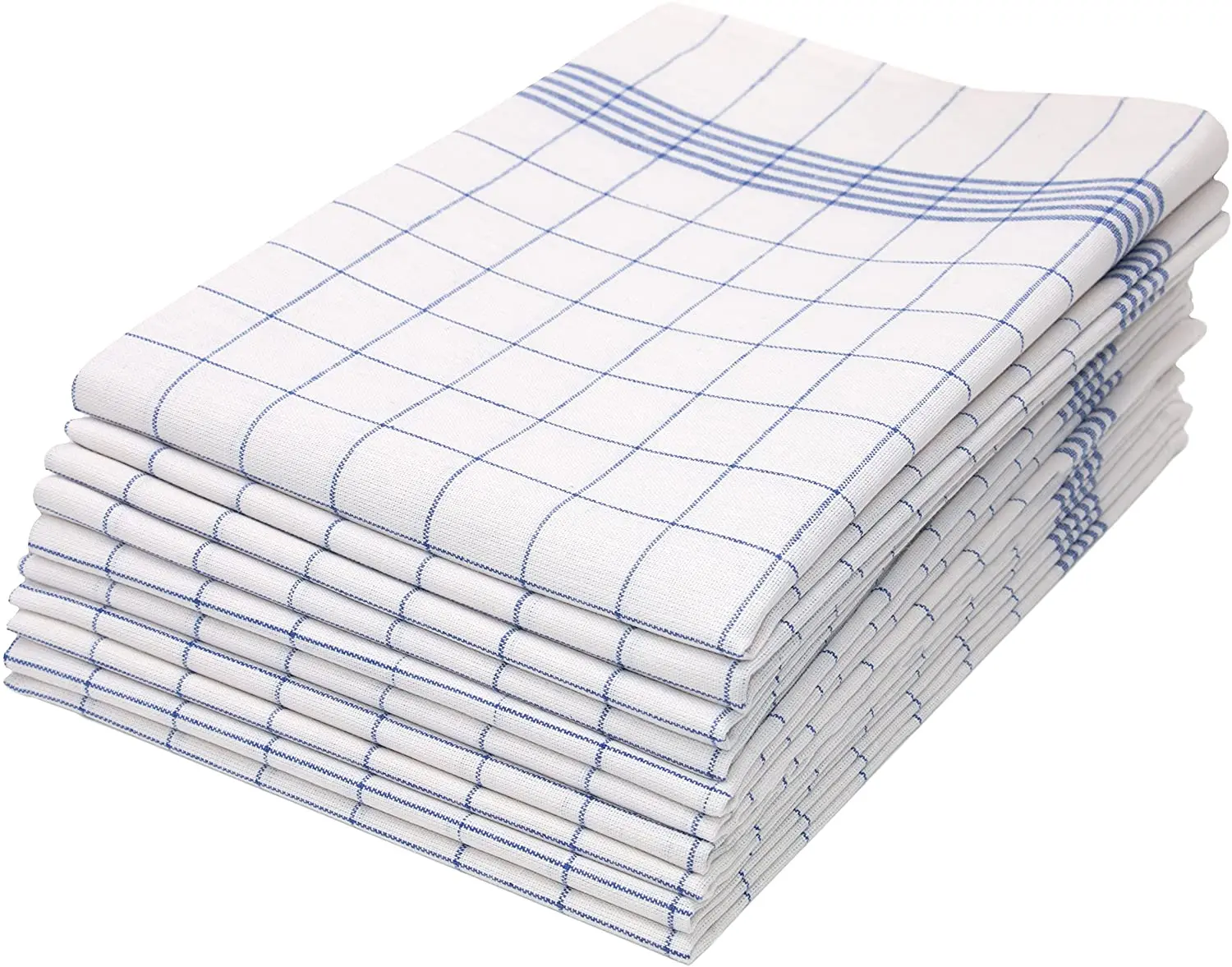 BTI Hot Sale Check Kitchen Towels Custom Design 100% Cotton Linen Yarn Dyed Check Tea Towel