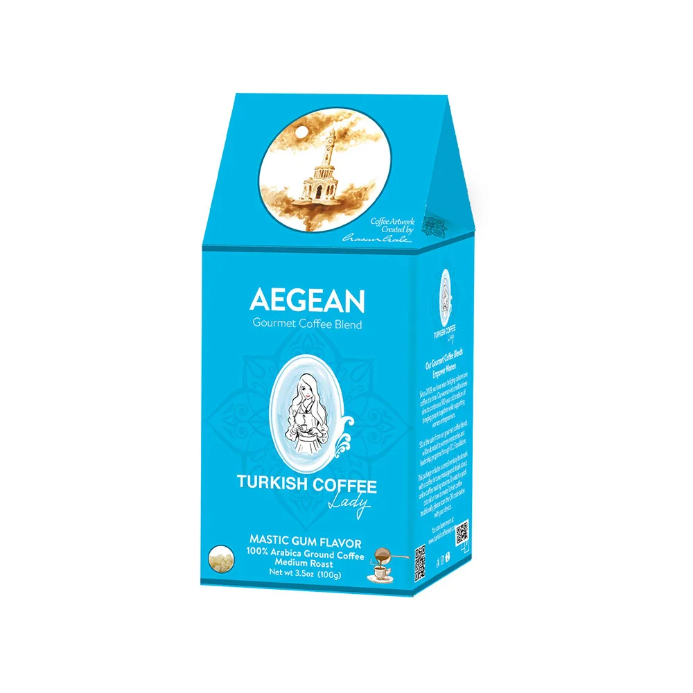 Turkish Coffee Lady Gourmet Coffee Blends Arabica 1 % Brix MEDIUM ROAST Box Packaging Neutral Premium Grade from TR 0.1 Kg