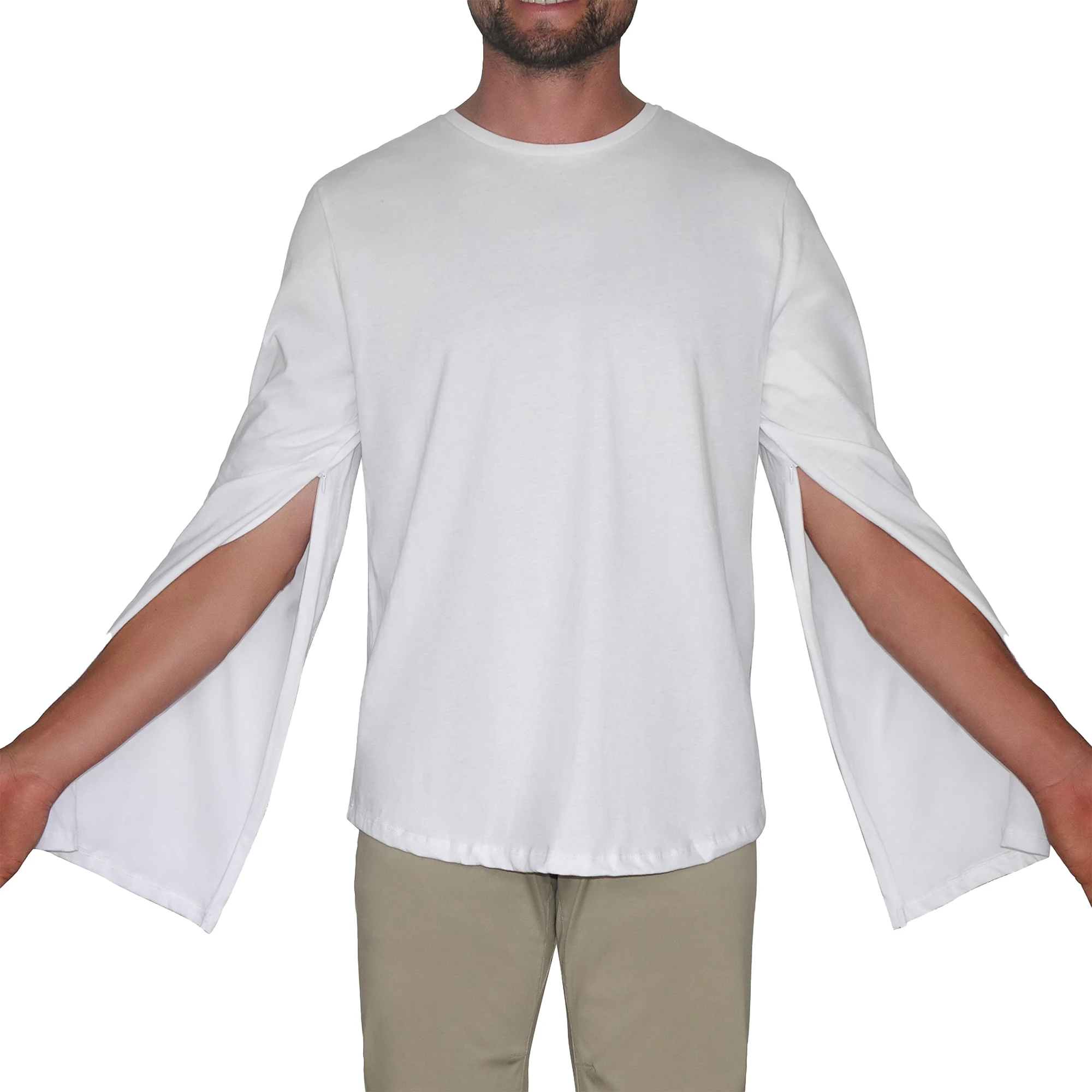 Удобная и функциональная мужская хлопковая рубашка с классическим дизайном «Fistula Access»