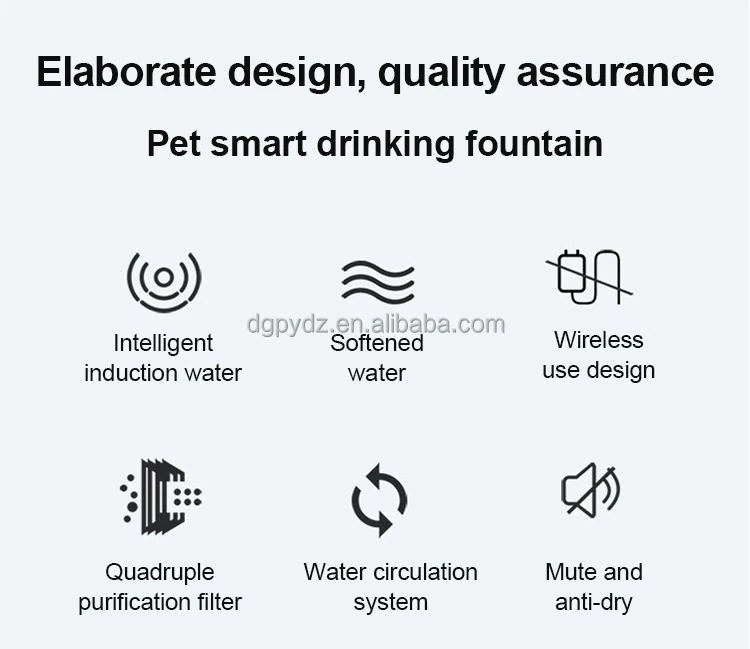 Pet Automatic Water Fountain Charging Water Fountain Circulating Water Bottle 2W