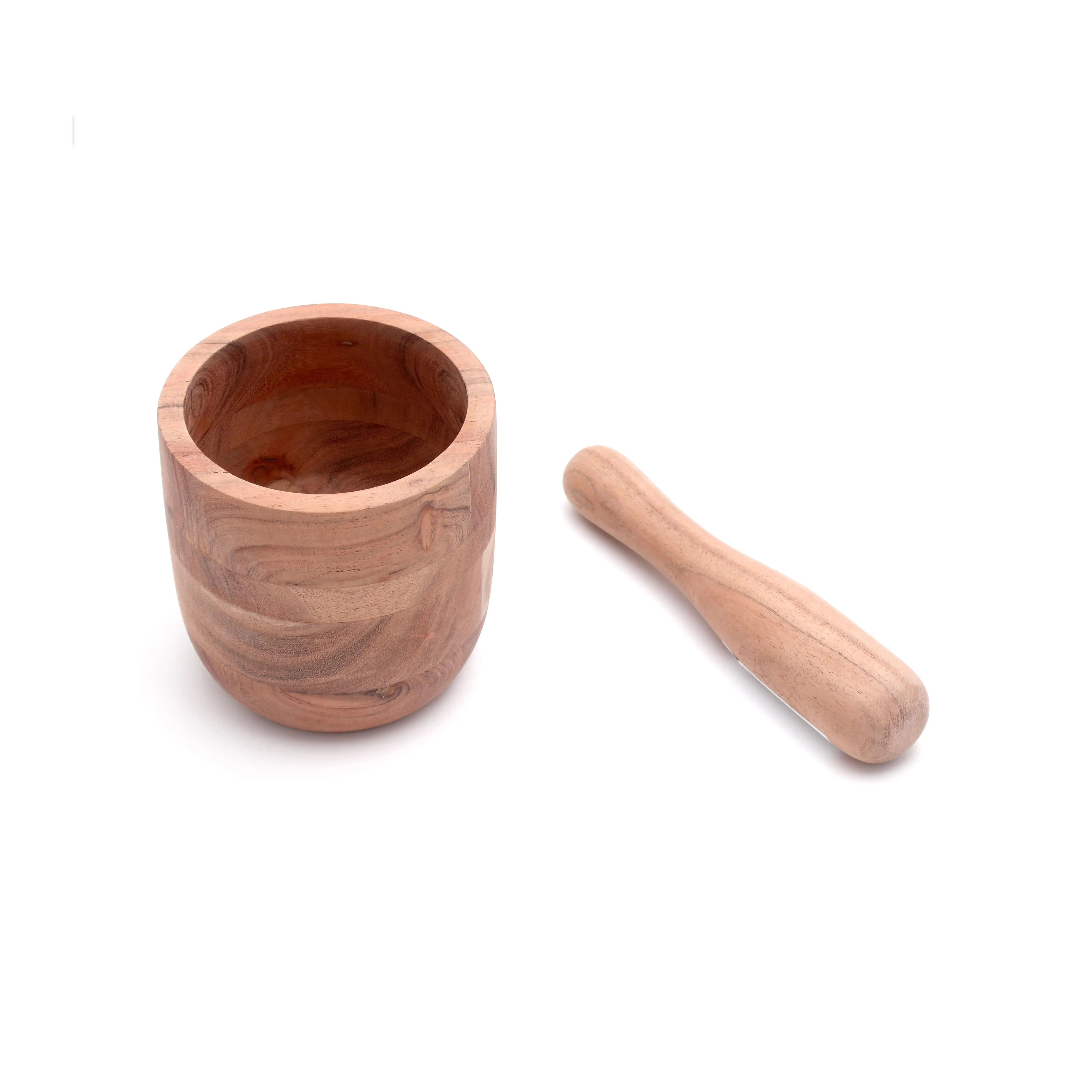 Wood Mortar and Pestle Perfect for Grinder for Herbs Garlic Walnut Spices & Kitchen Essentials Usage Custom Pestle & Mortar Set