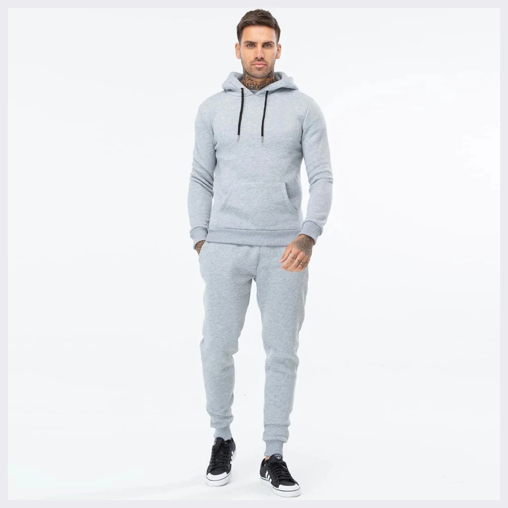 Оптовая продажа, новейший дизайн, однотонный флисовый спортивный костюм, индивидуальный мужской облегающий спортивный костюм/мужской осенне-зимний флисовый утепленный спортивный костюм