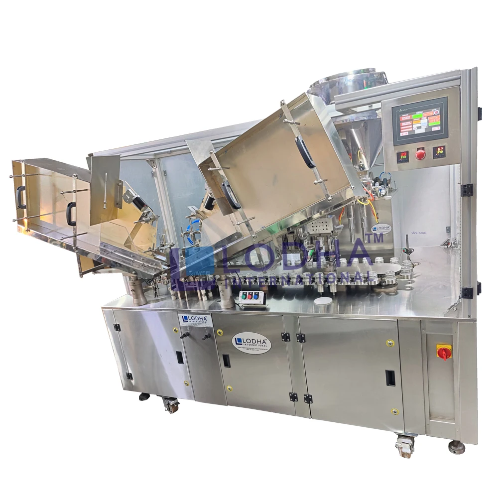 5gm to 250gm Filling Linear Face Cream Tube 120 Tube Per Minute Filler Sealer  Machine