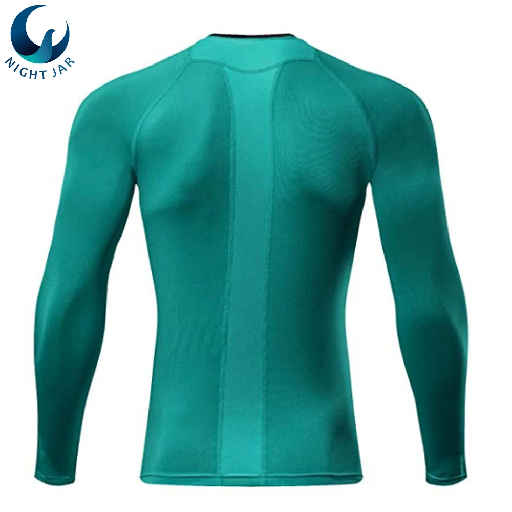 Оптовая продажа индивидуальный дизайн 2021 новейший сублимированная печать длинные рукава топы гвардии mma rush компрессионная защита