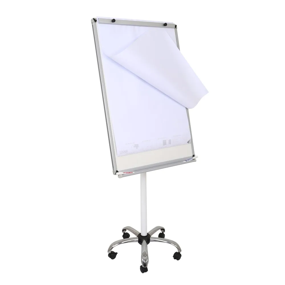 Mobile Flipchart Dry Erase Laminate Whiteboard   70x100 cm