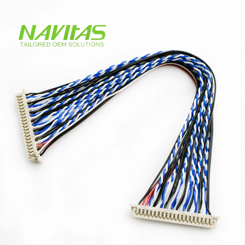 OEM Hirose DF13-40DS-1.25C 40pin DF14 LVDS/TTL интерфейсный провод обжимной терминал на заказ кабель в сборе