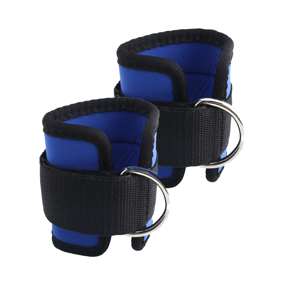 High Quality Heavy Duty Neoprene Padded Ankle Straps Weightlifting Adjustable Ankle Straps For Cable Machine