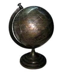 New design customized design handmade metal globe with marble stand nautical world globe map vintage from india