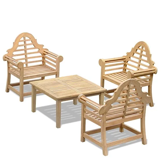 Уличный комплект стул для патио с столом мебель из тика садовый набор стульев оптовая продажа уличный и