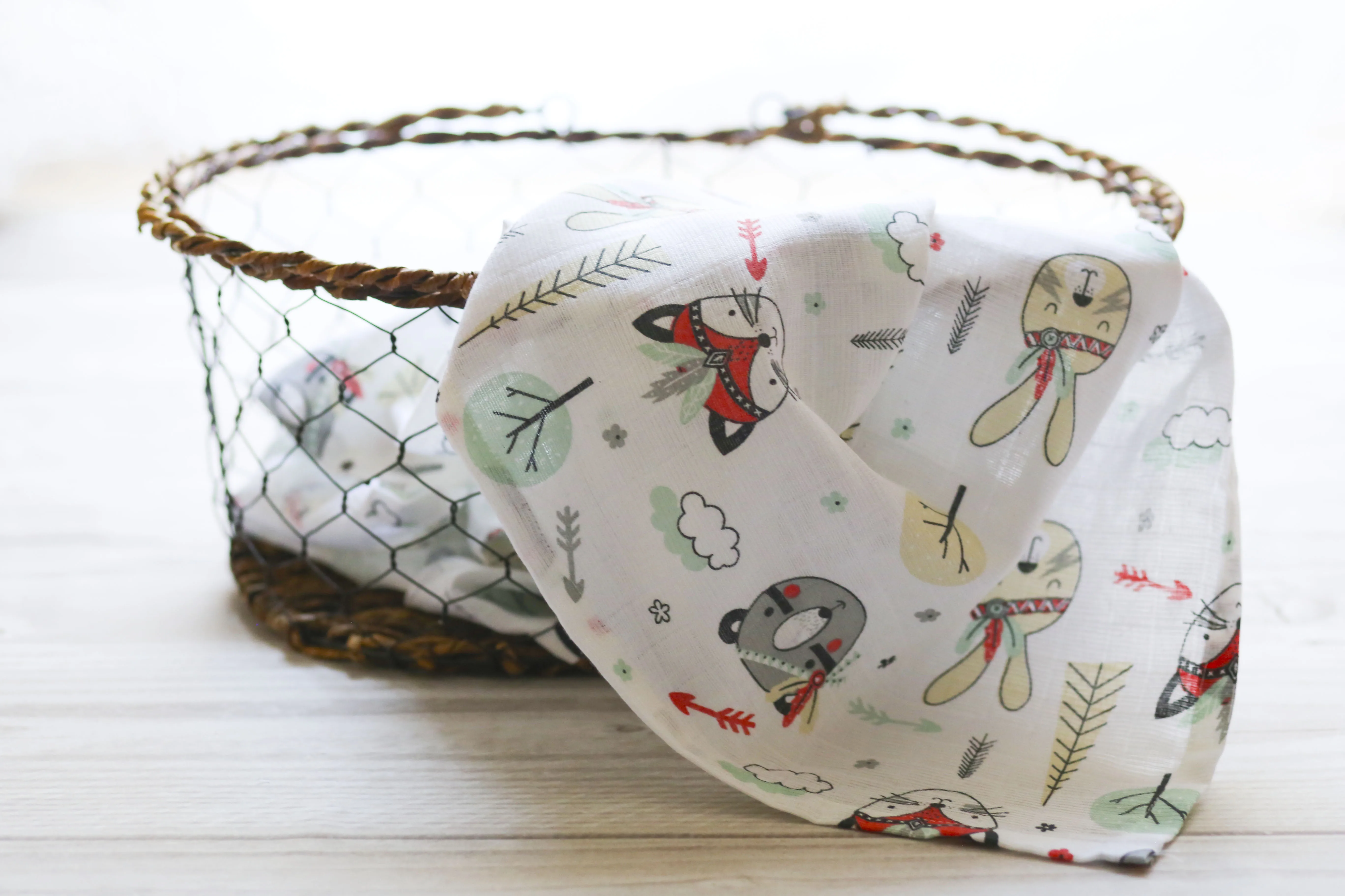 Organic cotton soft muslin baby fabric wholesale high quality