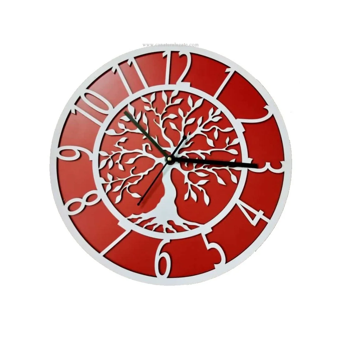 Tree of Life Wood Wall Clock Shaped Wall Clock Wood Decorations House warming Clocks chakra Wood Home Decoration
