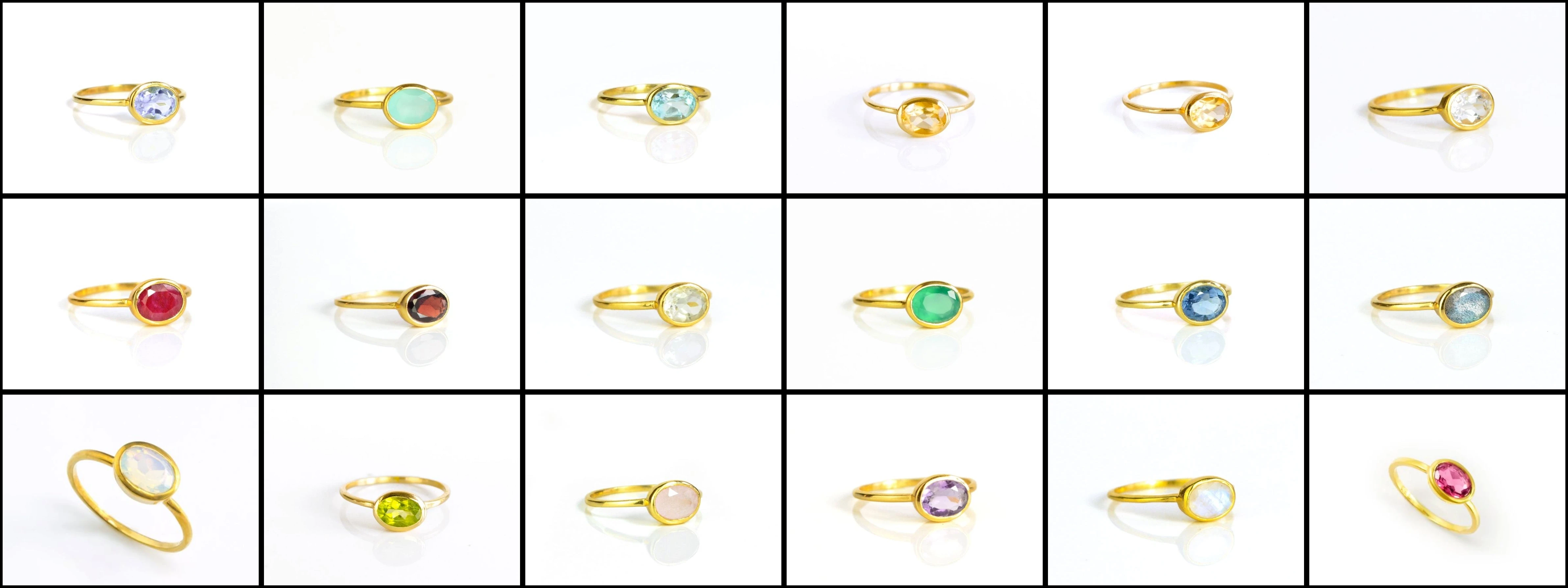 
Dyed Ruby Oval Shape Bezel set Gold Vermeil Ring 