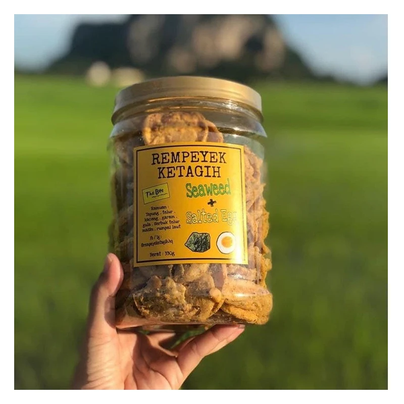 High Quality Nutrin Trans Fat Free Yummy Handmade Crispy Crunchy Salted Egg Flavor 500g Made in Malaysia