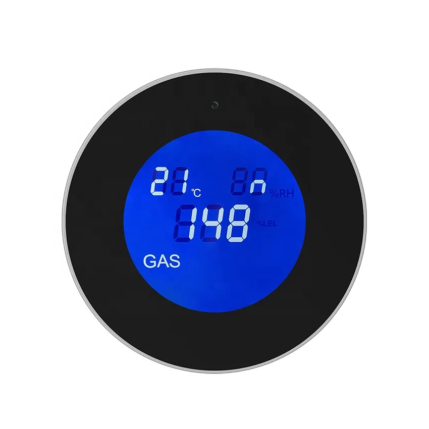 Alarms gas leakage damage avoid CH4 gas detector LCD screen concentration detection App control kitchen alarm