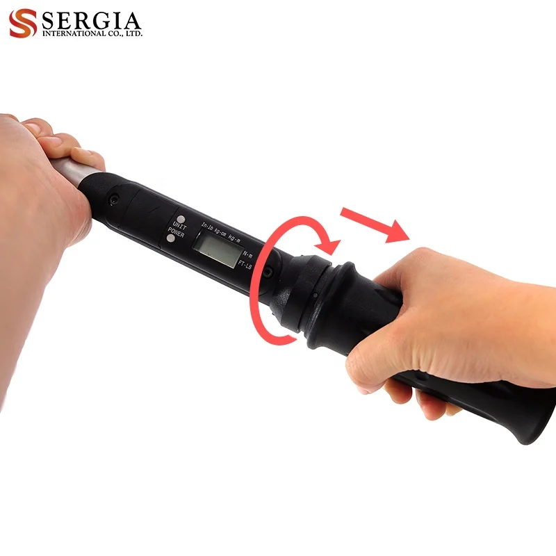 Taiwan 3/8 1/2 Quick Digital Display LCD Torque Wrench with 5 units