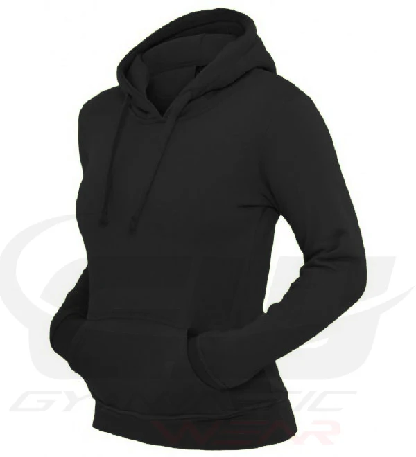 New LATEST Style Custom Gym Hoodie Plain Zipper 100% Cotton Fleece Hoodies for Women