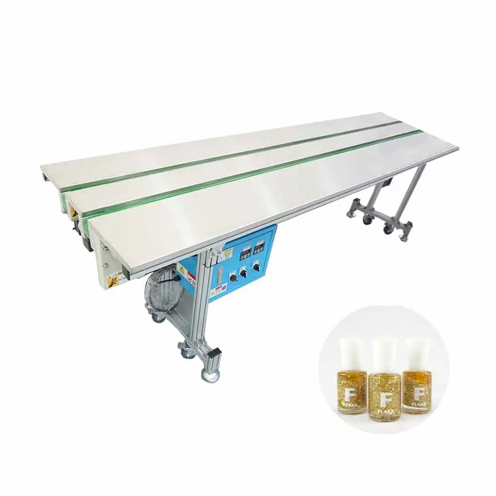  Настольная конвейерная лента косметическая изогнутая розовая банка бутылка