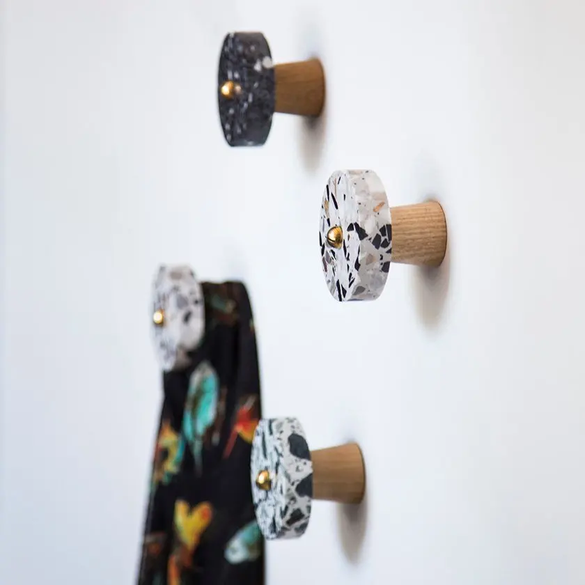 Дания сублимационные Деревянные Настенные Крючки из смолы декоративные и домашние аксессуары