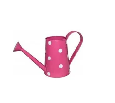 Желтый садовый резервуар в горошек декоративная садовая кастрюля для полива дома и сада уличный плантатор Оцинкованное орошение цветов