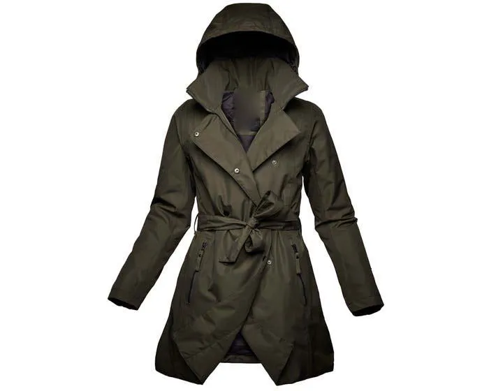 2021 fashion polyester rain coat waterproof adult jackets ladies long waterproof coats