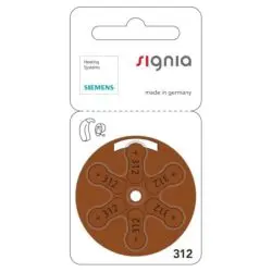 Размер 312 (60 шт.)-батарейки для слухового аппарата производства Германии батарейки