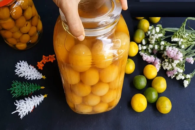 Salted Lemon For Drinking / Canned Salted Lime / Pickled Citrus Fruits From Vietnam