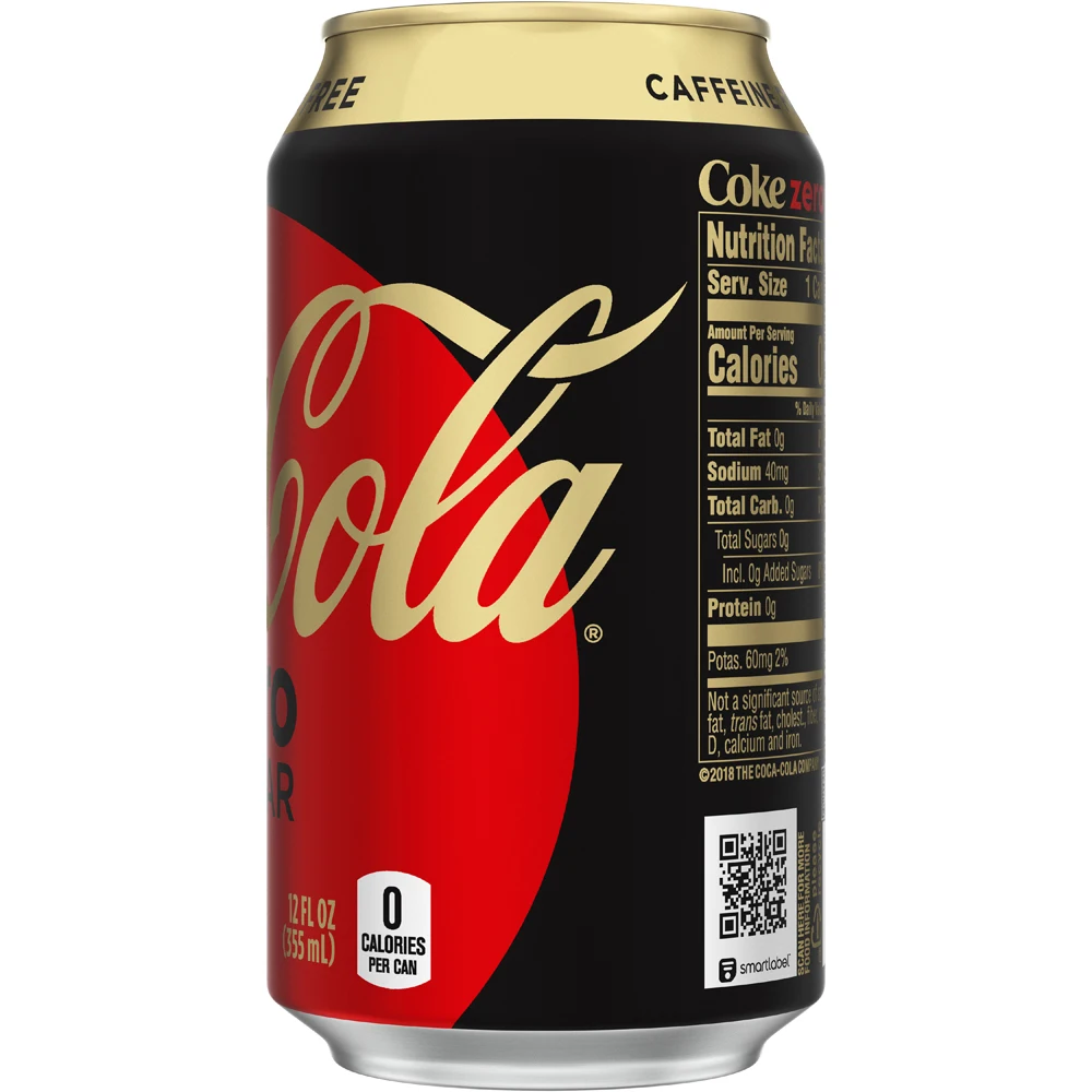 Coca-Cola Caffeine Free Zero Sugar 355ml
