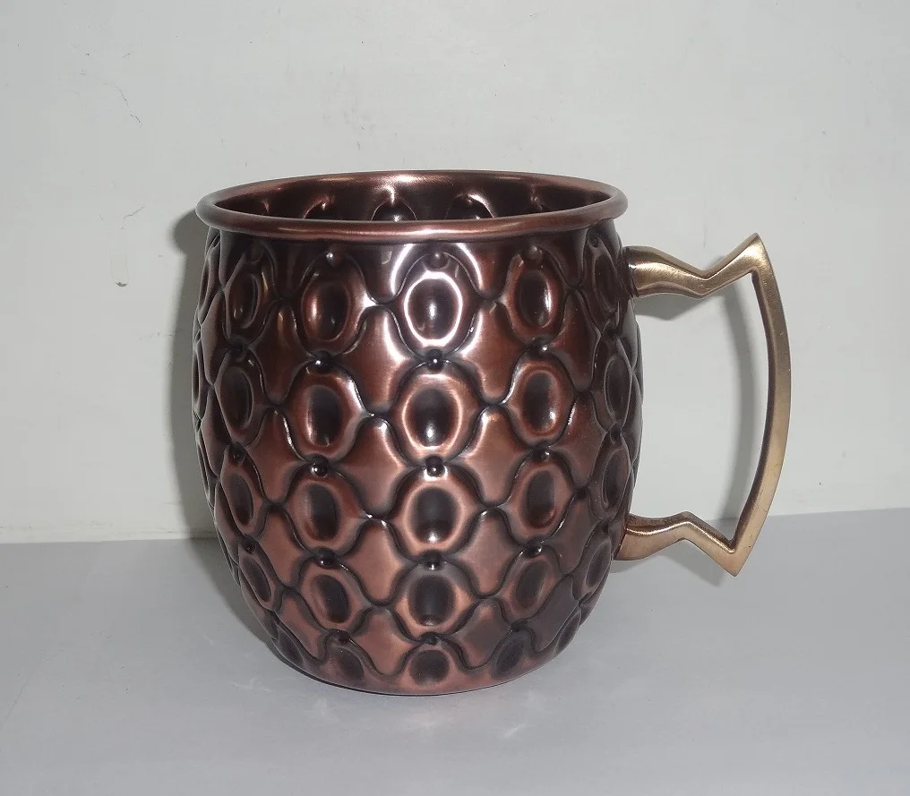 Copper Vodka and Beer Mug With Brass Handle Handmade Hammered Copper Manufacturer Moscow Mule Copper Mug