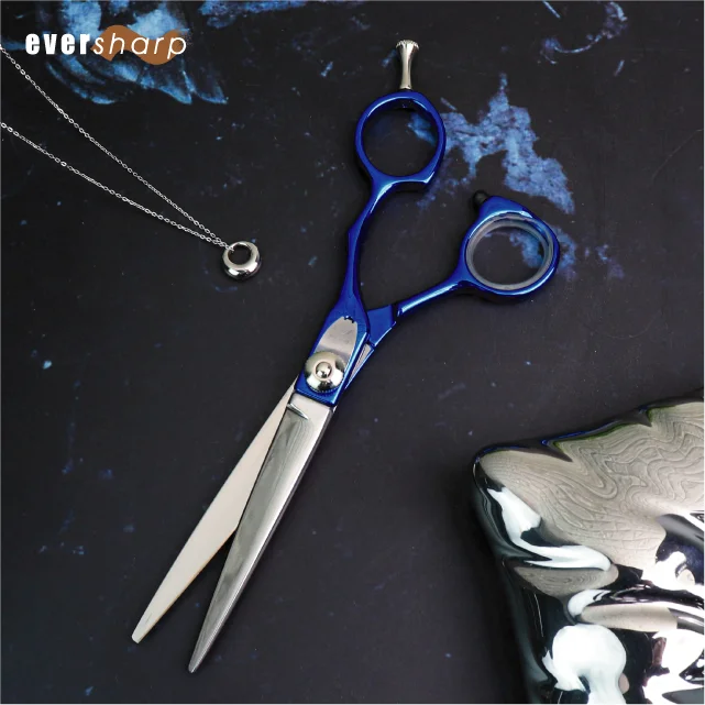 High Quality OEM ODM Hairdressing Scissors Stainless Steel Barber Scissors with Steel Handle Sharp Straight Blade
