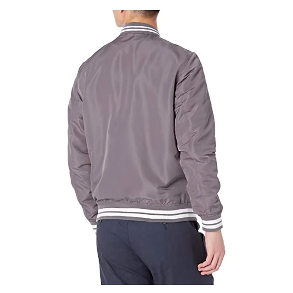 Custom Embroidery Silk Satin Fashion Letter Man Basketball Jackets