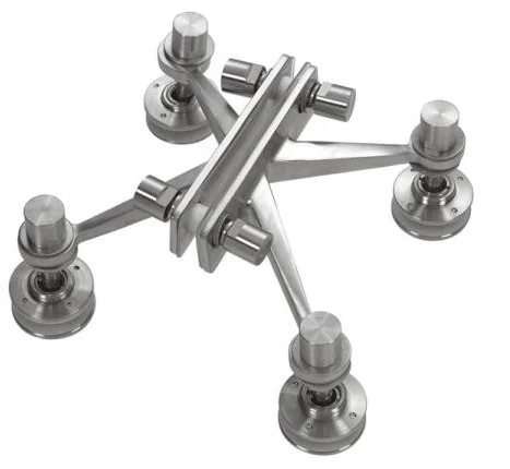 Architectural Glass spider fittings Curtain Walls Accessories manufacturing 316 European standard