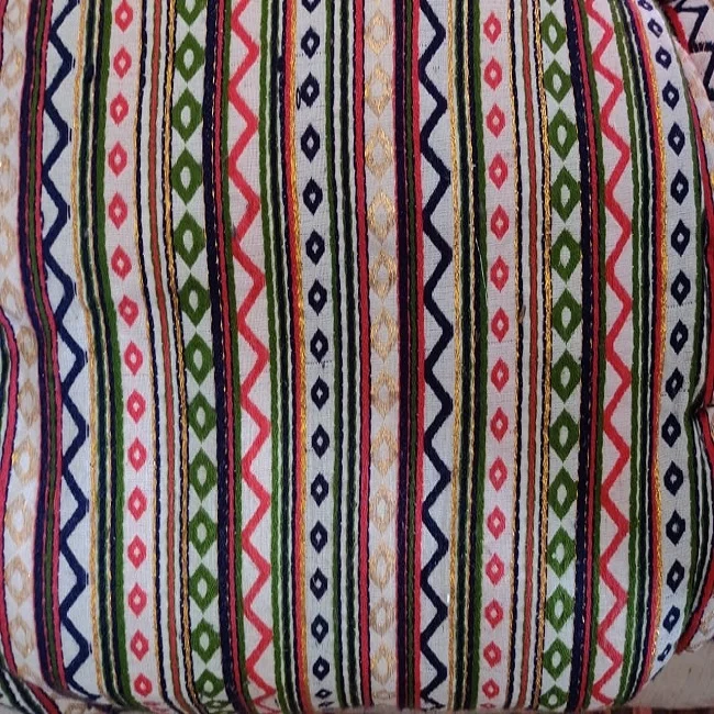 
Geometric Patterned Jacquard Cotton Fabric for Home Textile Use Indian Manufacturer 