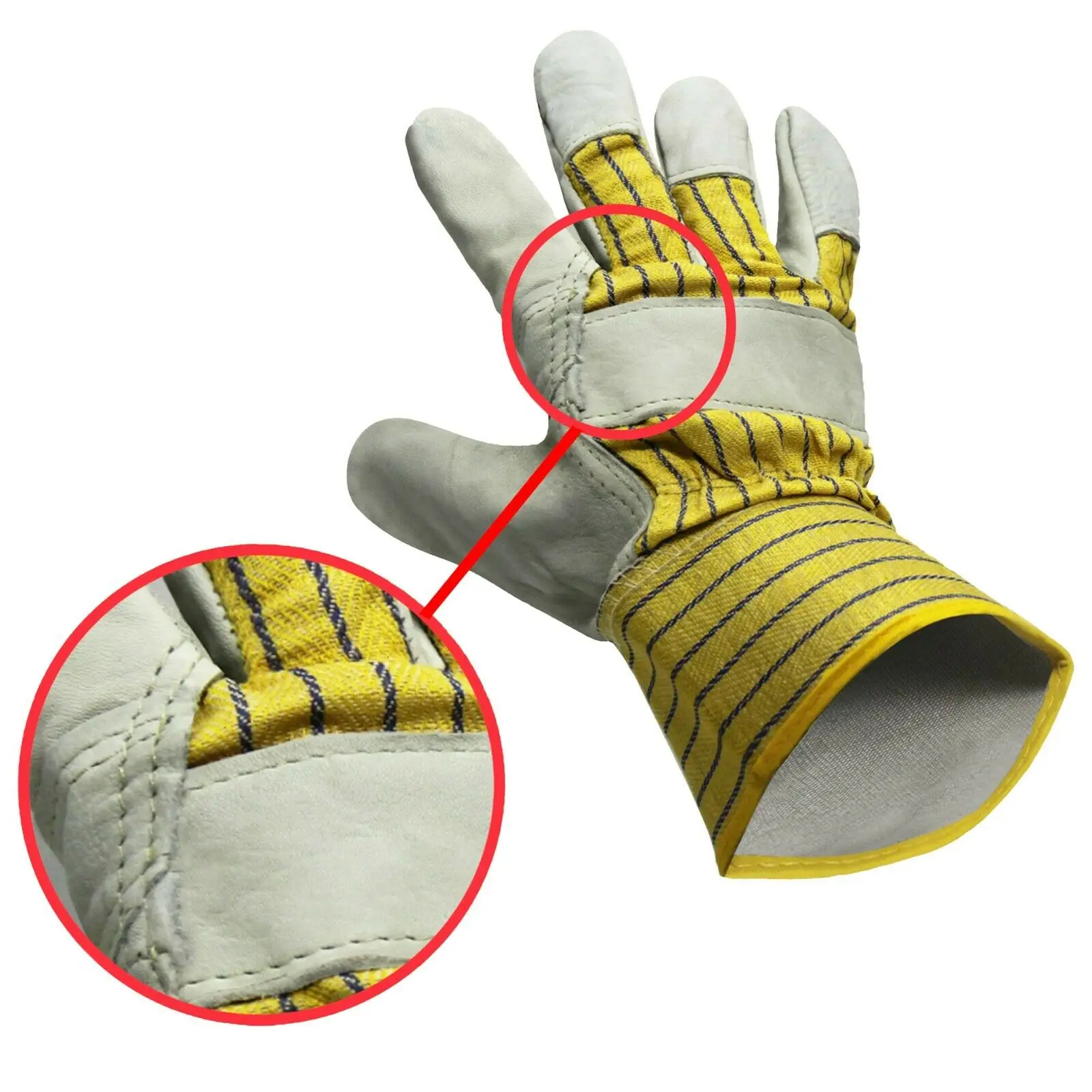 Высококачественные Защитные перчатки класса А из коровьей спилковой кожи рабочие для садоводства строительства сада оптовая продажа с завода OEM