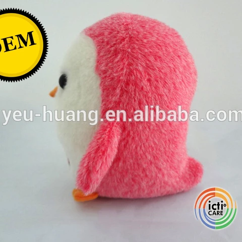 Pink penguin type scented plush stuffed animal toy maker supplier factory manufacturer