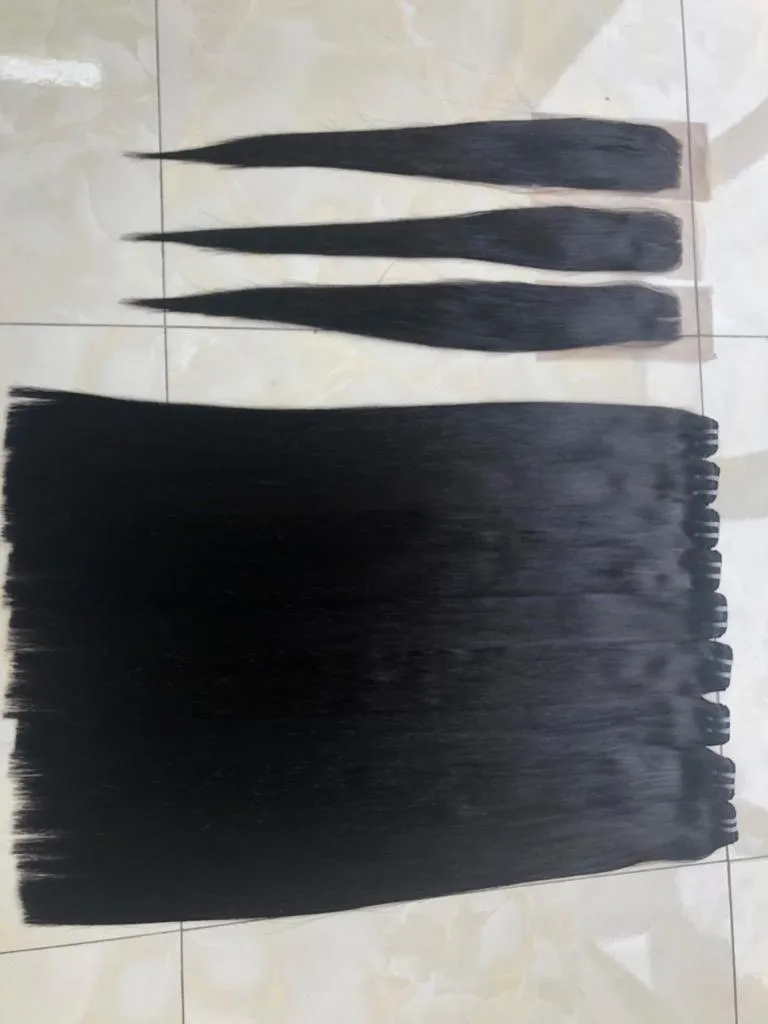 Оптовые продажи прямые длинные волосы для необработанного Вьетнама 100% человеческие remy наращивание человеческих волос