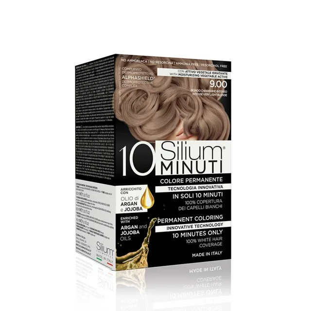 Made in Italy hight quality 10 minutes ammonia free intense very light blond permanent hair dye color kit