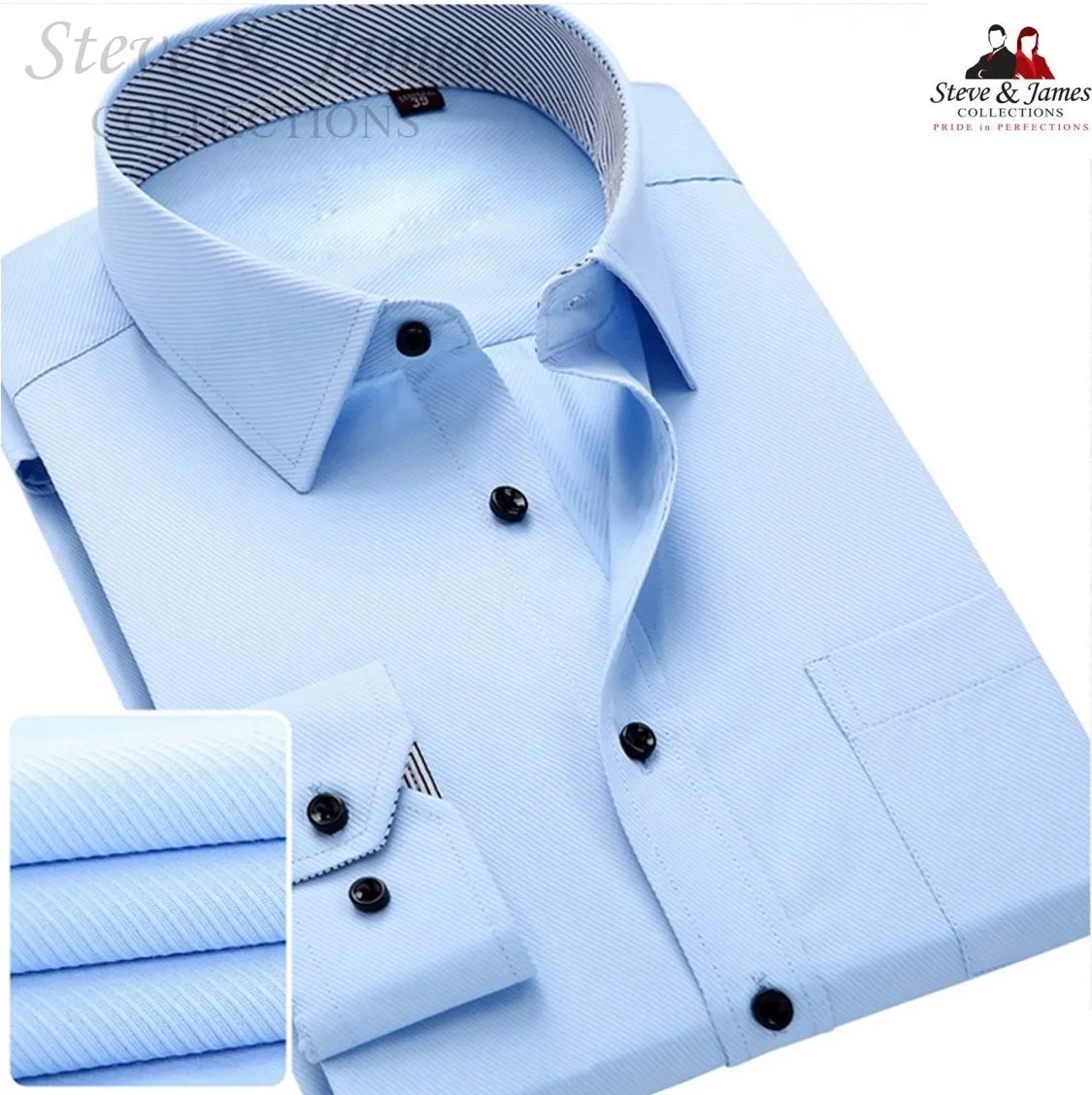 Top Quality long sleeve Business Shirts for men from Steve & James
