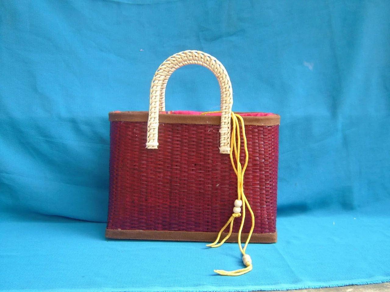 Wholesale Summer Vacation Straw Bag Bamboo Rattan Wicker DIY Women Handmade Bags Vietnamese Beach Woven